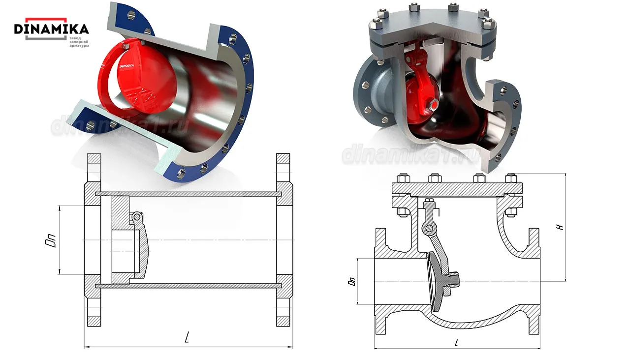 Обратные клапаны ДУ 80